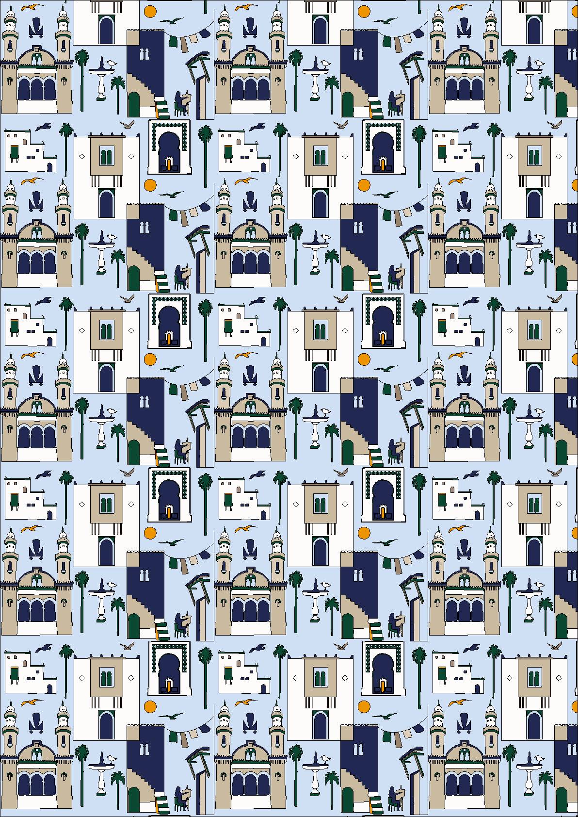 BAB to Algerian Sun - The Casbah Pattern